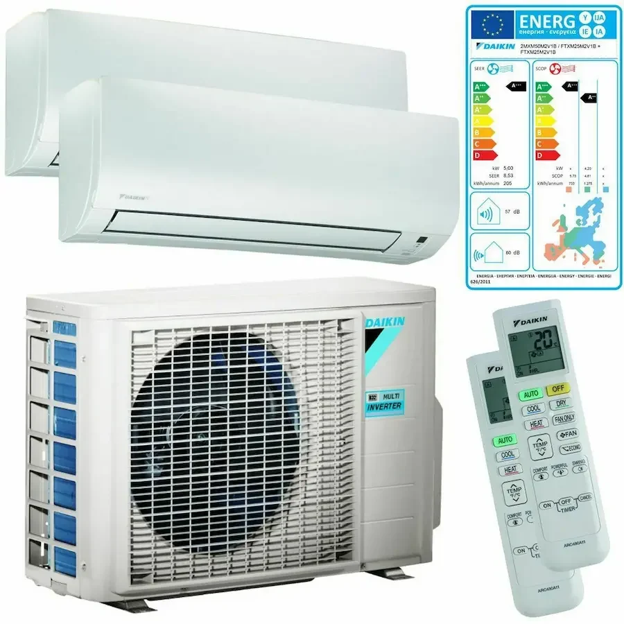 Daikin 2MXM40 Duo – 4,0 kW · 2× 2,5 kW FTXP25 Comfora A++