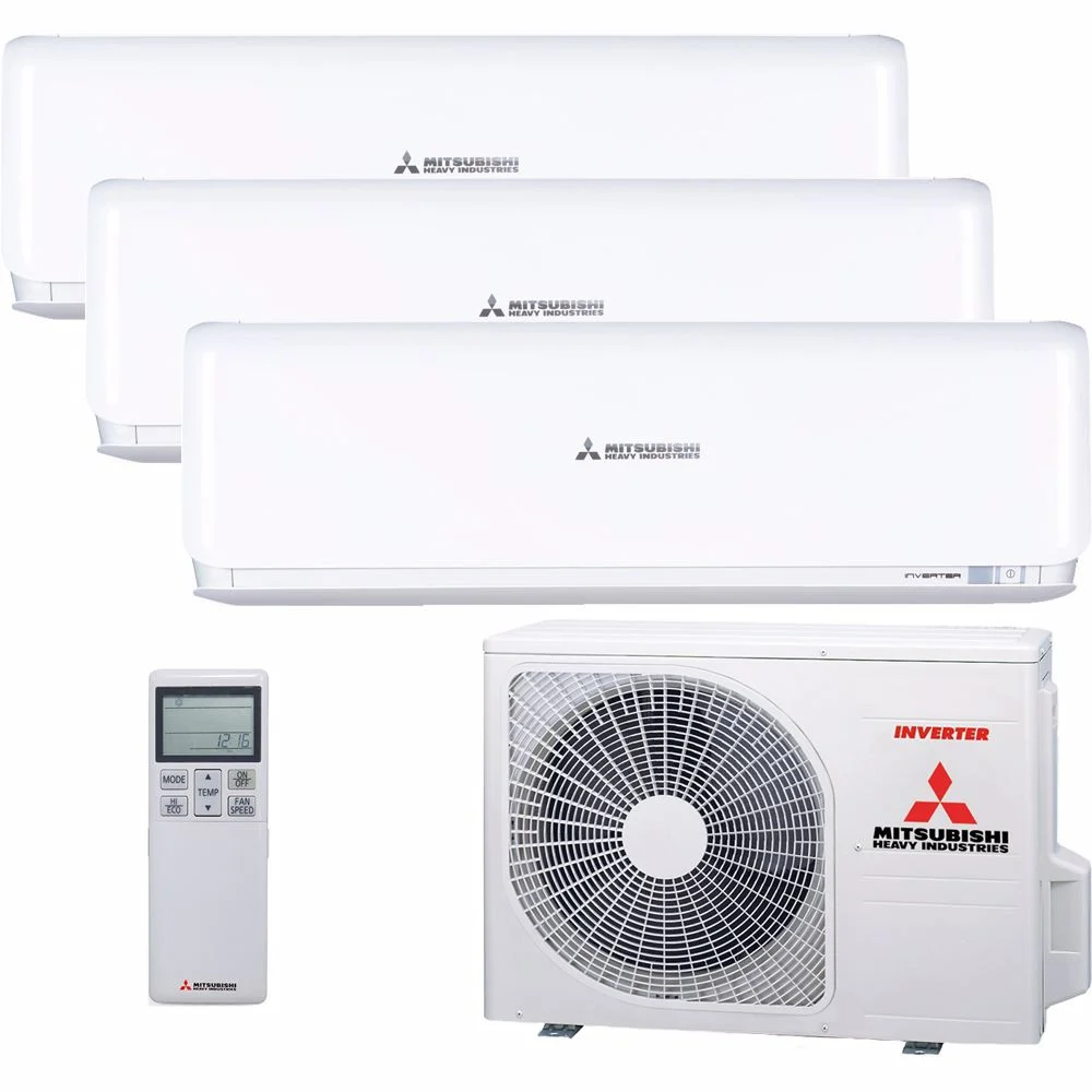 Mitsubishi Heavy SCM50ZS-W Triple – 5,0 kW · 3×2,5 kW SRK25ZS-W A++