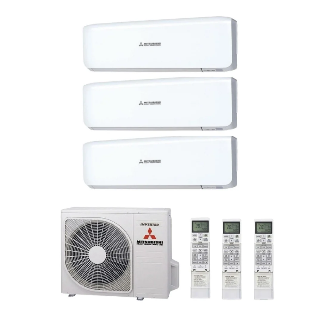 Mitsubishi Heavy SCM71ZS-W Triple – 7,1 kW · 2×2,5+1×3,5 kW ZSW 230V