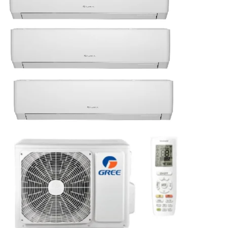 Gree Pular Triple – 7,0 kW · 1×3,5+2×2,5 kW WiFi A++