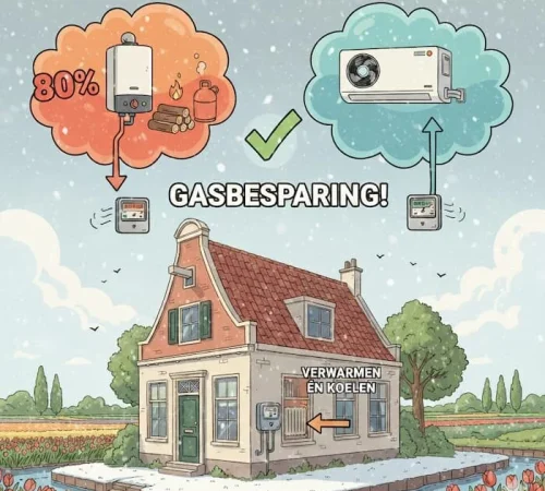 Gas besparen airco